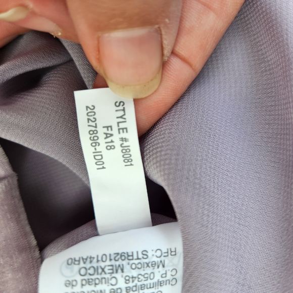 NWT Madewell Velvet Button-Down Cami Top - Lilac Purple - Size 14 - Picture 13 of 14